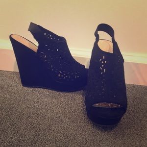 Slingback Wedges.